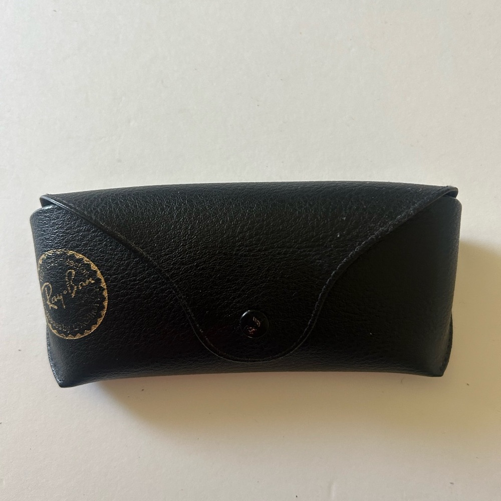 Ray-Ban Black Leather Sunglasses Case